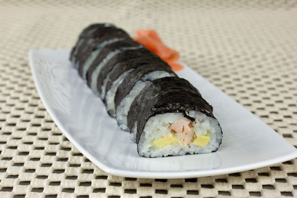 chicken sushi roll
