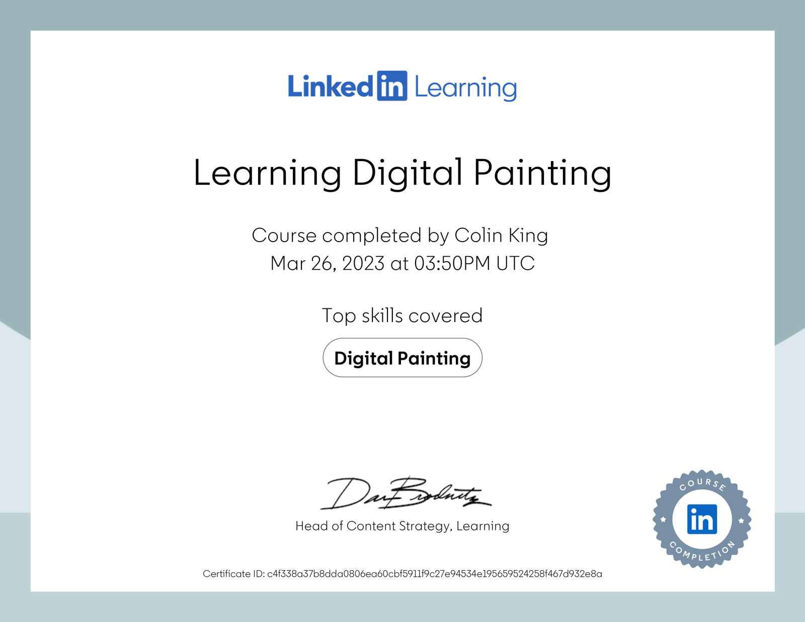 learning digital painting certificate