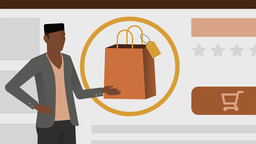 illustration of Amazon shopping bag
