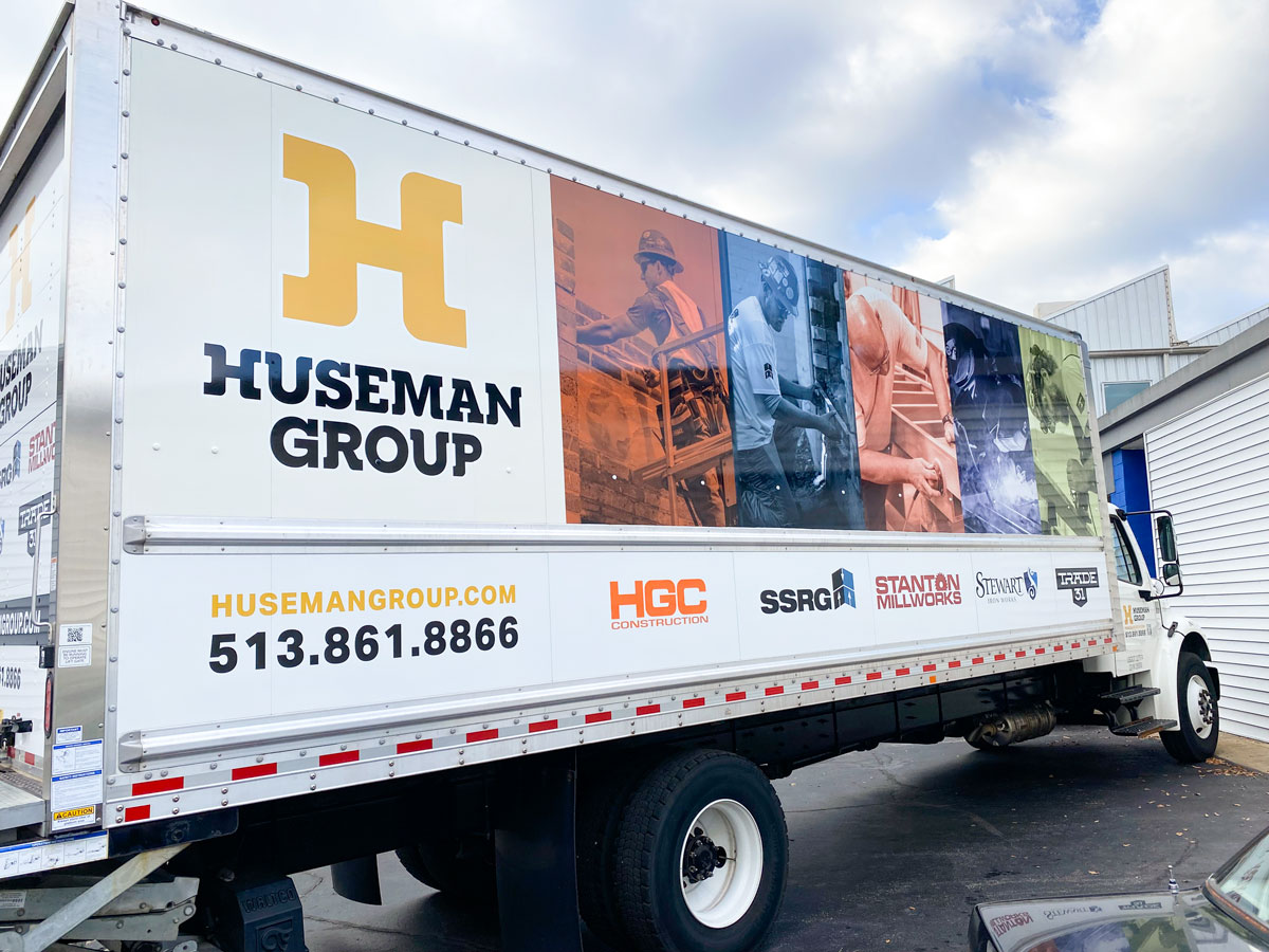 Old Huseman Group truck passenger side