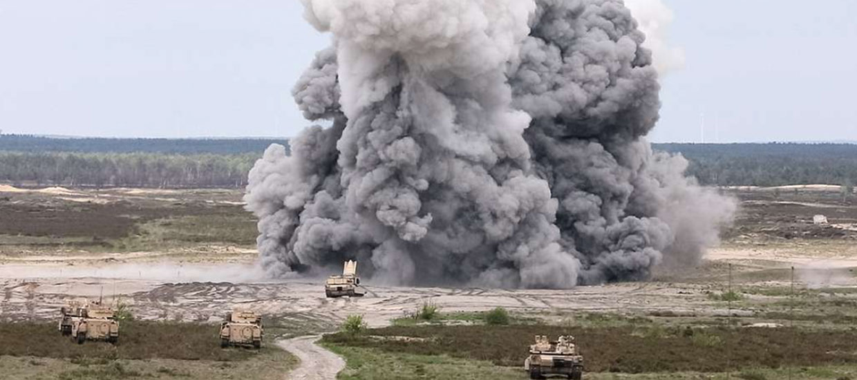 mine clearing explosion