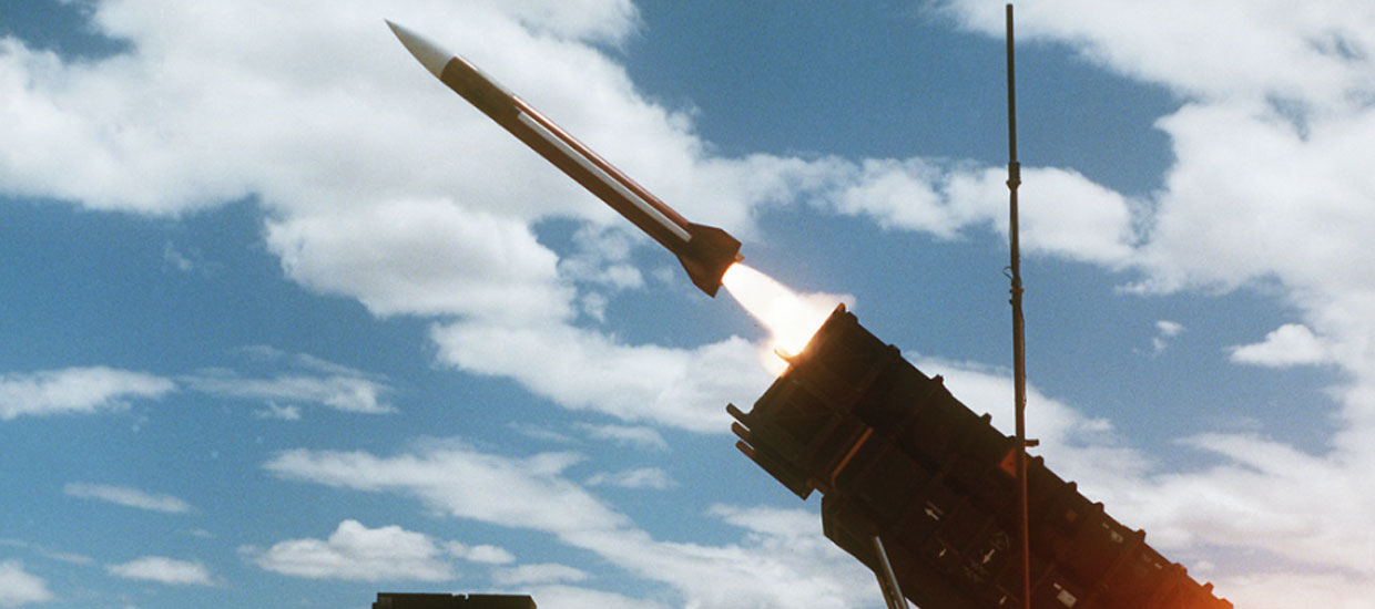 patriot missile launching out of tube